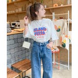 こなれた大人カジュアルスタイルの主役に。綿100%フェスロゴピグメントTシャツ | Classical Elf  | 詳細画像15 