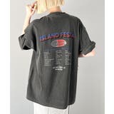 こなれた大人カジュアルスタイルの主役に。綿100%フェスロゴピグメントTシャツ | Classical Elf  | 詳細画像1 