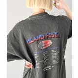 こなれた大人カジュアルスタイルの主役に。綿100%フェスロゴピグメントTシャツ | Classical Elf  | 詳細画像3 