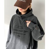 個性が際立つアートな一着！ヴィンテージ風フットボールデザインピグメントパーカー | Classical Elf  | 詳細画像4 