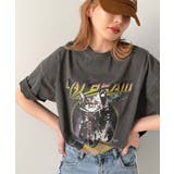 トレンド感のある猫モチーフ。綿100%ヴィンテージライクピグメントキャットプリン… | Classical Elf | 詳細画像1