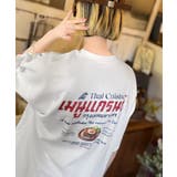 ホワイト | 《JaVaジャバコラボ》お洒落見え確定。綿100％タイ料理メニュー風プリントルー… | Classical Elf 