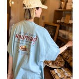 ブルー | 《JaVaジャバコラボ》お洒落見え確定。綿100％タイ料理メニュー風プリントルー… | Classical Elf 