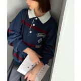 《JaVaジャバコラボ》魅せる、トラッド感。ワッペンデザインラガーポロニット（長… | Classical Elf  | 詳細画像18 