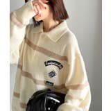 《JaVaジャバコラボ》魅せる、トラッド感。ワッペンデザインラガーポロニット（長… | Classical Elf  | 詳細画像2 