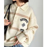 《JaVaジャバコラボ》魅せる、トラッド感。ワッペンデザインラガーポロニット（長… | Classical Elf  | 詳細画像4 