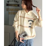 《JaVaジャバコラボ》魅せる、トラッド感。ワッペンデザインラガーポロニット（長… | Classical Elf  | 詳細画像5 