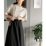 大人スポーティー。綿100%シルケット 配色刺繍Tシャツ | Classical Elf | 詳細画像14