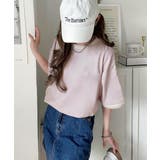 大人スポーティー。綿100%シルケット 配色刺繍Tシャツ | Classical Elf | 詳細画像38