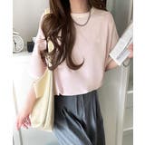 大人スポーティー。綿100%シルケット 配色刺繍Tシャツ | Classical Elf | 詳細画像42