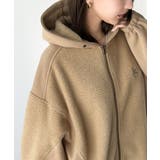 ベージュ | 大人のデイリーコーデをアップデート！フルジップ切替ボアパーカー | Classical Elf 