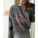 Cバックプリント長袖 | 《Javaジャバコラボ》ゆるっとカジュアルに着こなす。綿100%ピグメント加工グ… | Classical Elf 