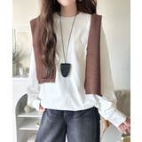 シンプルなのに格上げ。綿100％シルケット素材裾ドロストオーバーサイズTシャツ | Classical Elf  | 詳細画像14 