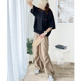 シンプルなのに格上げ。綿100％シルケット素材裾ドロストオーバーサイズTシャツ | Classical Elf  | 詳細画像25 