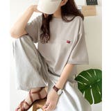 シンプルなのに格上げ。綿100％シルケット素材裾ドロストオーバーサイズTシャツ | Classical Elf  | 詳細画像44 