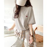 シンプルなのに格上げ。綿100％シルケット素材裾ドロストオーバーサイズTシャツ | Classical Elf  | 詳細画像48 