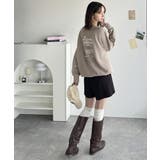 カジュアルコーデの主役に。イベントバックロゴ裏起毛プルオーバー | Classical Elf  | 詳細画像32 