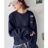 着るだけで今っぽさ叶う。ランダム刺繍クロップド丈裏起毛スウェット | Classical Elf | 詳細画像18