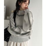 デイリースタイルを格上げ。ダブルジャガードスプレープリントハイネック長袖ニット | Classical Elf | 詳細画像10