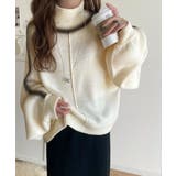 デイリースタイルを格上げ。ダブルジャガードスプレープリントハイネック長袖ニット | Classical Elf | 詳細画像2