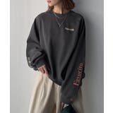 抜け感纏い、センスで遊ぶ。ロゴ袖刺繍&グラフィック裏起毛プルオーバー | Classical Elf | 詳細画像8