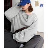 リラクシーに着こなす、オンナっぽカジュアル！裏起毛ワイドネックビックスウェット | Classical Elf  | 詳細画像12 