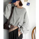 リラクシーに着こなす、オンナっぽカジュアル！裏起毛ワイドネックビックスウェット | Classical Elf  | 詳細画像13 