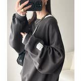 リラクシーに着こなす、オンナっぽカジュアル！裏起毛ワイドネックビックスウェット | Classical Elf  | 詳細画像17 