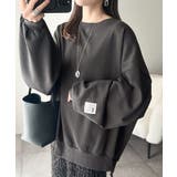 リラクシーに着こなす、オンナっぽカジュアル！裏起毛ワイドネックビックスウェット | Classical Elf  | 詳細画像18 