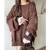 リラクシーに着こなす、オンナっぽカジュアル！裏起毛ワイドネックビックスウェット | Classical Elf  | 詳細画像25 