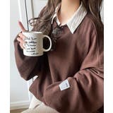リラクシーに着こなす、オンナっぽカジュアル！裏起毛ワイドネックビックスウェット | Classical Elf  | 詳細画像32 