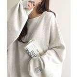 リラクシーに着こなす、オンナっぽカジュアル！裏起毛ワイドネックビックスウェット | Classical Elf  | 詳細画像34 