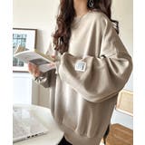 リラクシーに着こなす、オンナっぽカジュアル！裏起毛ワイドネックビックスウェット | Classical Elf  | 詳細画像40 