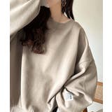 リラクシーに着こなす、オンナっぽカジュアル！裏起毛ワイドネックビックスウェット | Classical Elf  | 詳細画像41 