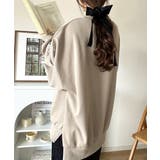 リラクシーに着こなす、オンナっぽカジュアル！裏起毛ワイドネックビックスウェット | Classical Elf  | 詳細画像43 