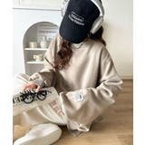 リラクシーに着こなす、オンナっぽカジュアル！裏起毛ワイドネックビックスウェット | Classical Elf  | 詳細画像47 