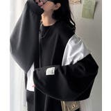 リラクシーに着こなす、オンナっぽカジュアル！裏起毛ワイドネックビックスウェット | Classical Elf  | 詳細画像1 