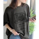 チャコール | 《JaVaジャバコラボ》シンプル派にも推したい!綿100%グラフィック刺繍Tシャ… | Classical Elf