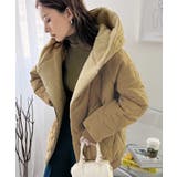 ベージュ | 《JaVa ジャバコラボ》もこもこ&暖か。中綿キルティングフード付きアウター | Classical Elf