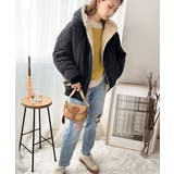 《JaVa ジャバコラボ》もこもこ&暖か。中綿キルティングフード付きアウター | Classical Elf | 詳細画像2