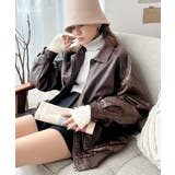 1点投入で即、秋めく!フェイクレザーヴィンテージオーバーブルゾン | Classical Elf | 詳細画像14