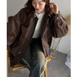 《JaVaジャバ コラボ》フェイクレザーヴィンテージオーバーブルゾン | Classical Elf  | 詳細画像33 