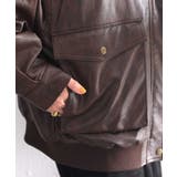 《JaVaジャバ コラボ》フェイクレザーヴィンテージオーバーブルゾン | Classical Elf  | 詳細画像40 