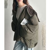 セーラー風カラーがあざとい。中綿バルーンシルエットブルゾン | Classical Elf | 詳細画像21