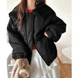 セーラー風カラーがあざとい。中綿バルーンシルエットブルゾン | Classical Elf | 詳細画像3