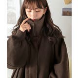 Classical Elf （クラシカルエルフ） | 《JaVaジャバコラボ》デイリーに輝く一着！ 襟リブニットメルトン比翼ブルゾン オーバーサイズ