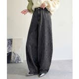 ブラック | 《JaVa ジャバコラボ》快適さとおしゃれの両立！バルーンデニムパンツ | Classical Elf 