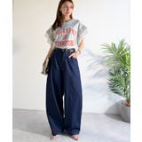 《JaVa ジャバコラボ》快適さとおしゃれの両立！バルーンデニムパンツ | Classical Elf  | 詳細画像32 