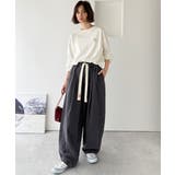 《JaVaジャバコラボ》365日、着回し無限!ウエストドロスト付きコクーンデニム… | Classical Elf | 詳細画像9