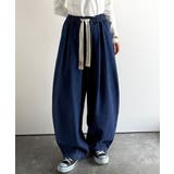 《JaVaジャバコラボ》365日、着回し無限!ウエストドロスト付きコクーンデニム… | Classical Elf | 詳細画像12